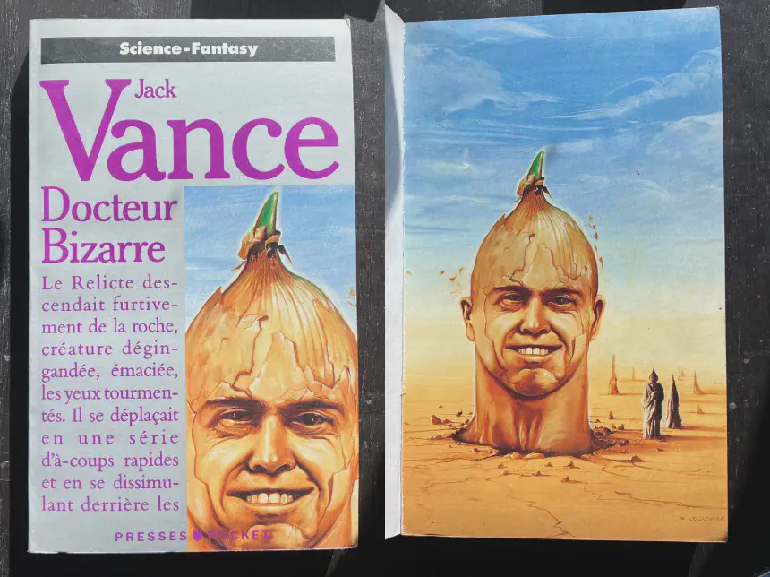 Onion headed main cover of the book Docteur Bizarre