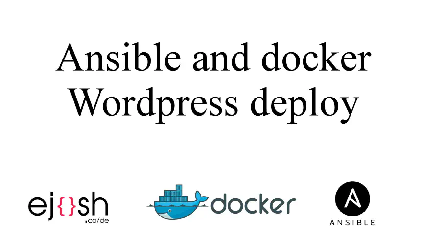 Demo video for Ansible and docker
